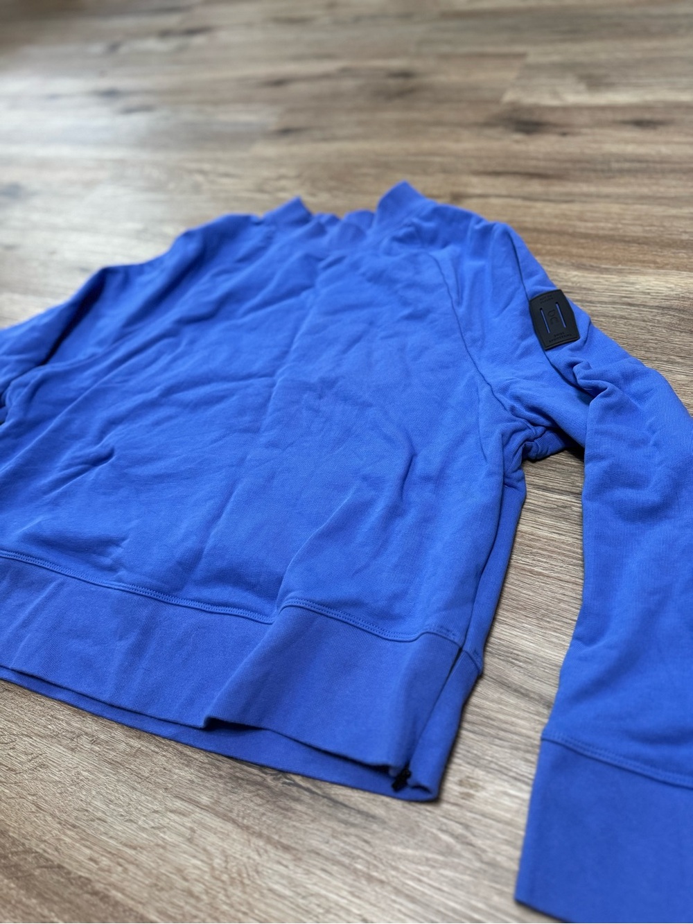 On Running Cobalt Blue Side-Zip Sweatshirt